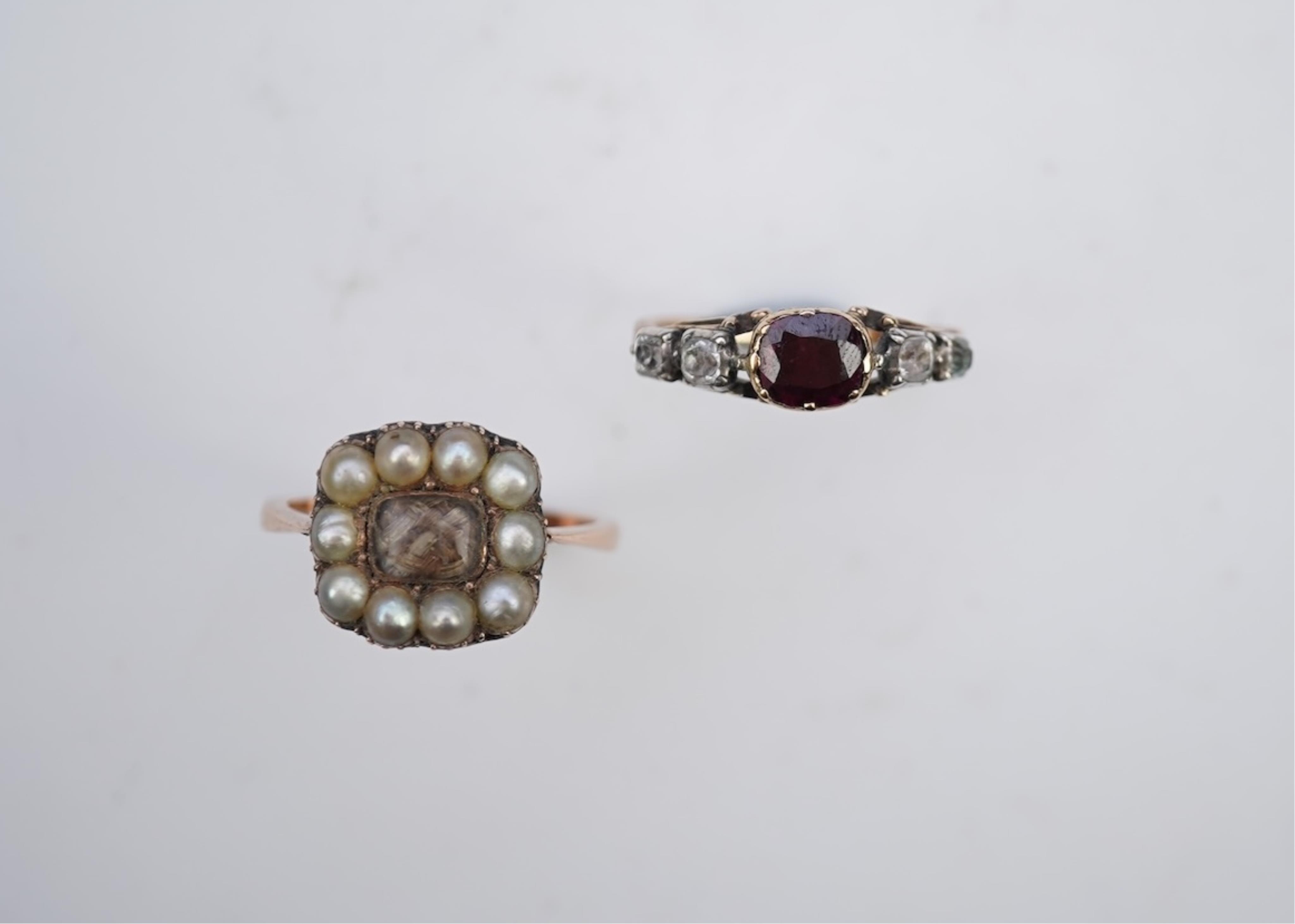 Two rings, 19th century